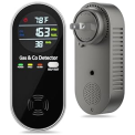 4 in 1 Plug in Natural Gas and Carbon Monoxide Detectors Model KH158 (gray)