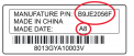 Sample label on recalled battery pack showing Manufacture P/N and Made Date
