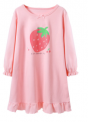 Recalled Booph children’s nightgown – long sleeves, pink with strawberry