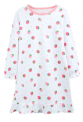 Recalled Booph children’s nightgown – long sleeve, white with strawberries