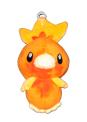 Recalled Plush Bean Bag Torchic, #3084 – measures about 6½ inches tall; it is bright orange with lighter orange on its head and wings