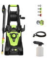 PowRyte pressure washer with four nozzles and foam cannon