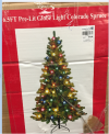 Nantucket Pre-Lit Globe Light Colorado Spruce Christmas Tree