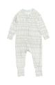 Recalled Loulou Lollipop tight-fitting pajamas - long-sleeves, grey mudcloth print 