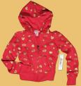 Girls' hooded sweatshirt with drawstring