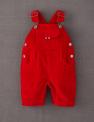 Red Mini Boden Chunky Cord Dungarees