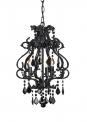 9062 Valentina chandelier, small, black