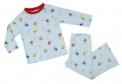 Klever Kids Long-Sleeved Striped Monster Pajama Set