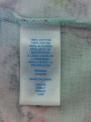 Side seam label for the blue/green bunny footies