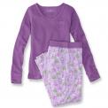 L.L. Bean girl’s jersey knit aurora purple pajama sets