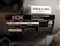 HDX air compressor label with model and serial number