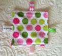 Green and Pink Polka-dot Sensory Grab Garbs Blanket