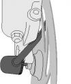 Figure 2: Quick release lever caught in front disc
