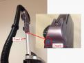Location of dimple marking on vacuum cleaner