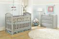Baby’s Dream Brie and Braxton Cribs and Heritage Single Dresser in Vintage Grey