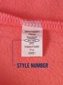 Style Number Location on Lands’ End Children’s Pajamas