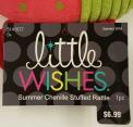 Little Wishes Chenille Stuffed Rattles Packaging