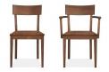 Room & Board’s Doyle side chair and arm chair (walnut)