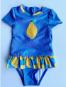 Recalled Cat & Jack “Summer Blue Lemon” One-Piece Rashguard Swimsuit