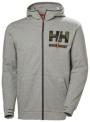 Recalled Helly Hansen Kensington Zip Hoodie in grey melange - Style 79243