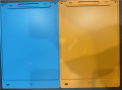 Recalled KTEBO Writing Tablet Toys in Blue/Orange (back)