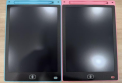 Recalled KTEBO Writing Tablet Toys in Blue/Pink (front)