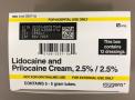 Recalled Lidocaine and Prilocaine Cream - Carton of 5 – 5 gram tubes with 12 dressings - NDC 0168-0357-56