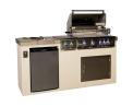 Recalled Paradise Grills GX6 Outdoor Kitchen (shown with grill, access door, and optional side burner and refrigerator) 