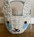 Recalled Woven Bunny Basket in Blue