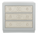 Recalled chest with light gray drawers and light gray linen finish (Model Number  CHS6410B) 
