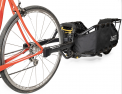 Recalled Ballz QR Skewer installed on bicycle, and attached to Coho XC Trailer