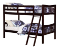 Recalled Angel Line Fremont Twin Over Twin Bunk Bed with angled ladder