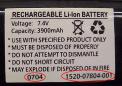 Recalled Battery Pack Date Code Example: 0704 (July 2004) and Battery Pack Part Number Example: 1520-07804-001