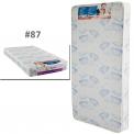 Sweet Dreams 6” 88 coil spring crib and toddler bed mattress in white with blue clouds