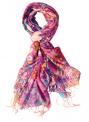 Trendy Pink Infinity Wrap / Stole - Viscose Fashion Scarf for Women & Girls