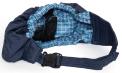 Sling Carrier Sold at Trendyhousehold.com with blue, yellow and white plaid inner fabric