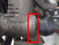 Serial Number location  bottom bracket of bicycle