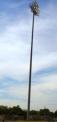 Recalled upright stadium light pole