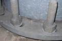 Base plate of recalled stadium light pole