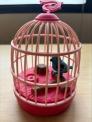 Recalled Pink Cage with Blue Bird