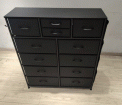 Recalled AOWOS 12-Drawer Dresser in Black (front)
