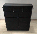 Recalled AOWOS 12-Drawer Dresser in Black (back)