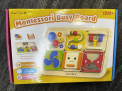 Recalled Montessori Busy Board Toy (Package – front) 
