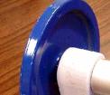 Blue flywheel from recalled bicycle indoor training stand