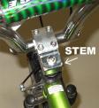 Stem of Recalled BMX bicycle