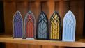 Recalled Prismatic 3D Prints Book Nooks - examples of Fantasy Window colors