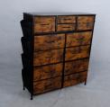 Recalled YaFiti 12-Drawer Rustic Brown Dresser (side view)