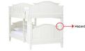 Recalled bunk bed showing hazard location