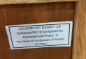 A Label on the back of the recalled Home Decorators Collection Print Block 4-Drawer Whitewash Chest lists the manufacturer and date of production. 