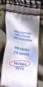 Recalled children's cargo shorts label